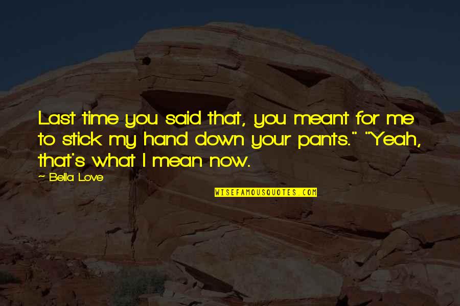 Kaercher Insurance Quotes By Bella Love: Last time you said that, you meant for