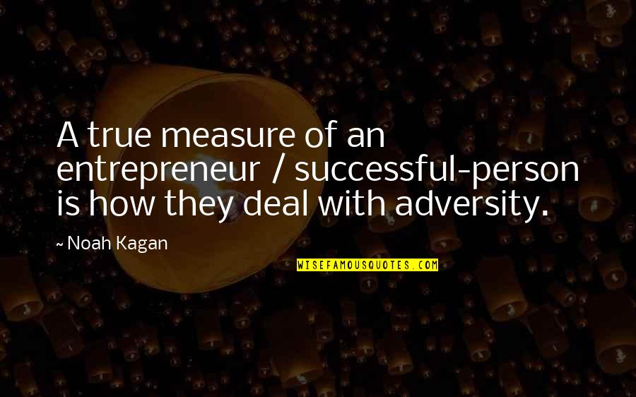 Kagan's Quotes By Noah Kagan: A true measure of an entrepreneur / successful-person