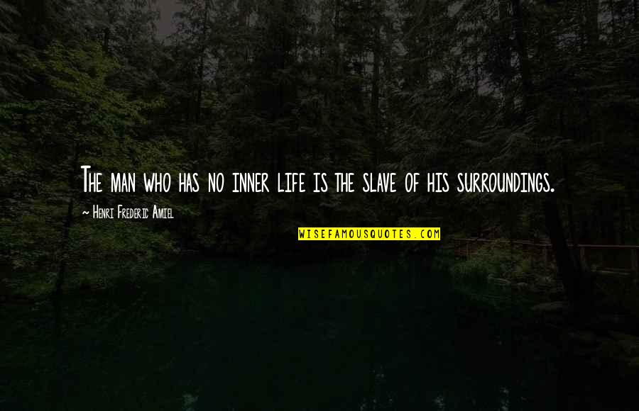 Kahtep Quotes By Henri Frederic Amiel: The man who has no inner life is Kahtep Quotes By Henri Frederic Amiel: The man who has no inner life is