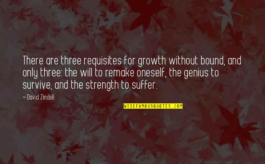 Kaiapos Quotes By David Zindell: There are three requisites for growth without bound,