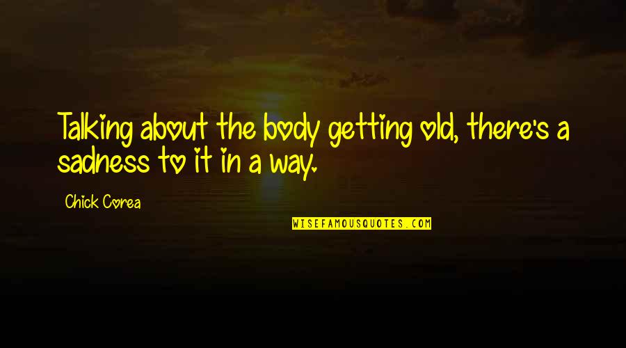 Kaibigang Manloloko Quotes By Chick Corea: Talking about the body getting old, there's a