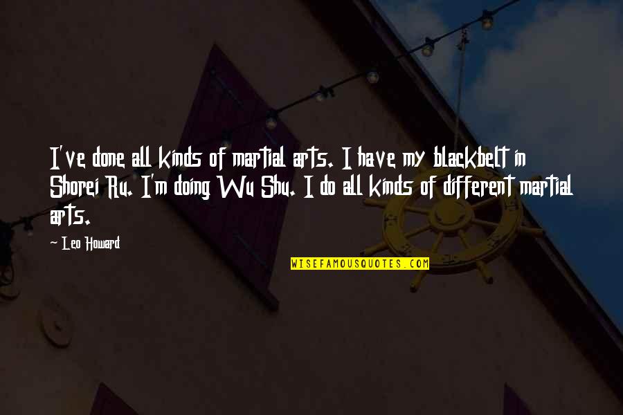 Kaigal Falls Quotes By Leo Howard: I've done all kinds of martial arts. I