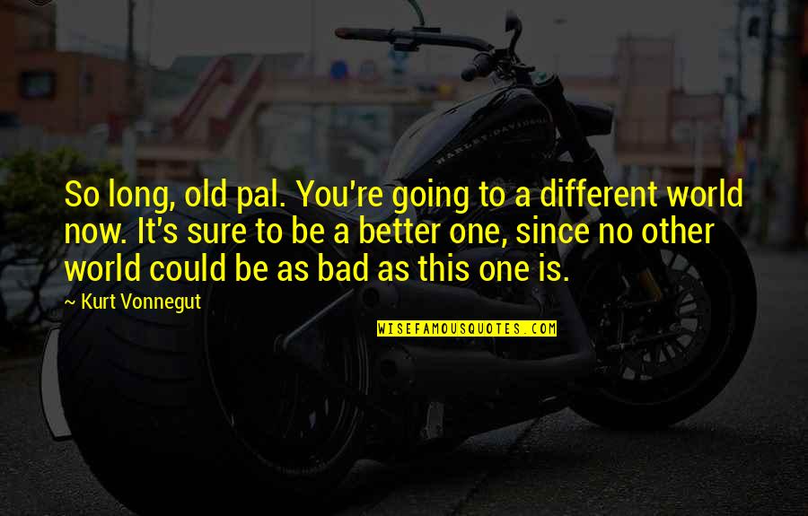 Kakhaber Kaladze Quotes By Kurt Vonnegut: So long, old pal. You're going to a