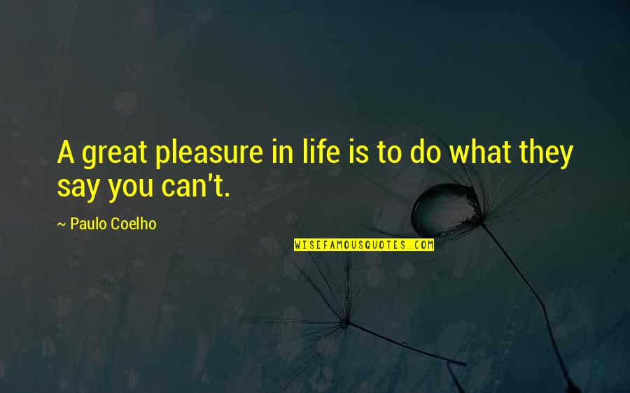 Kakka Kakka Images With Quotes By Paulo Coelho: A great pleasure in life is to do Kakka Kakka Images With Quotes By Paulo Coelho: A great pleasure in life is to do