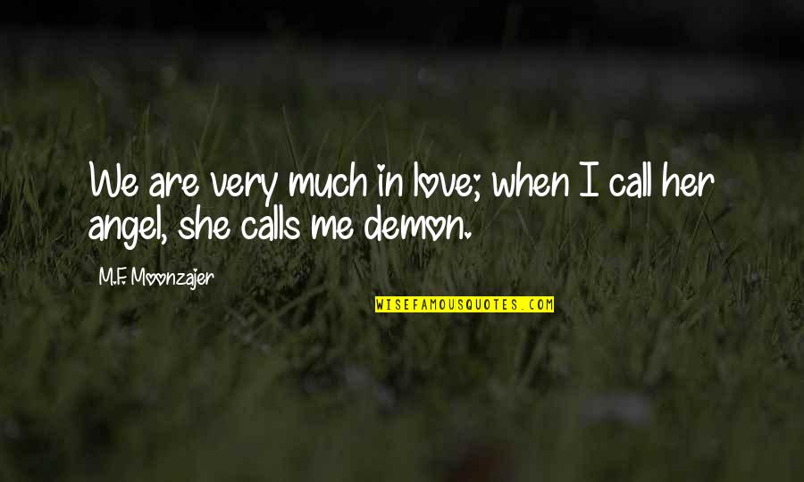 Kakki Sattai Images With Love Quotes By M.F. Moonzajer: We are very much in love; when I Kakki Sattai Images With Love Quotes By M.F. Moonzajer: We are very much in love; when I