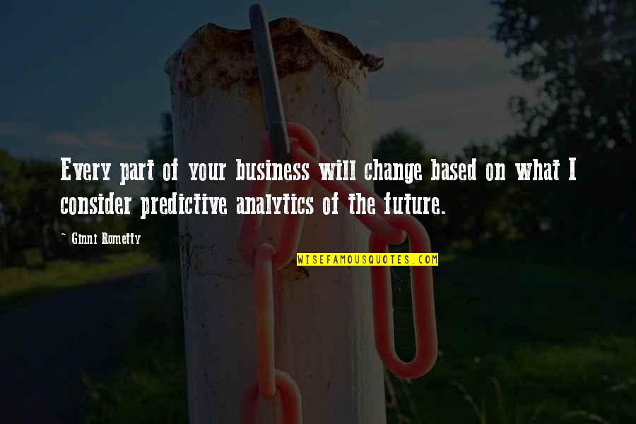 Kalarickal Sri Quotes By Ginni Rometty: Every part of your business will change based