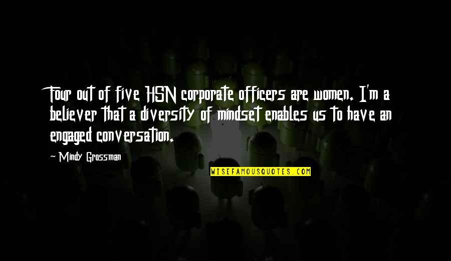 Kalmar Quotes By Mindy Grossman: Four out of five HSN corporate officers are Kalmar Quotes By Mindy Grossman: Four out of five HSN corporate officers are