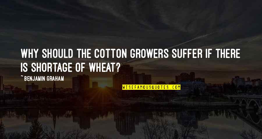 Kamensky Constantinople Quotes By Benjamin Graham: Why should the cotton growers suffer if there Kamensky Constantinople Quotes By Benjamin Graham: Why should the cotton growers suffer if there