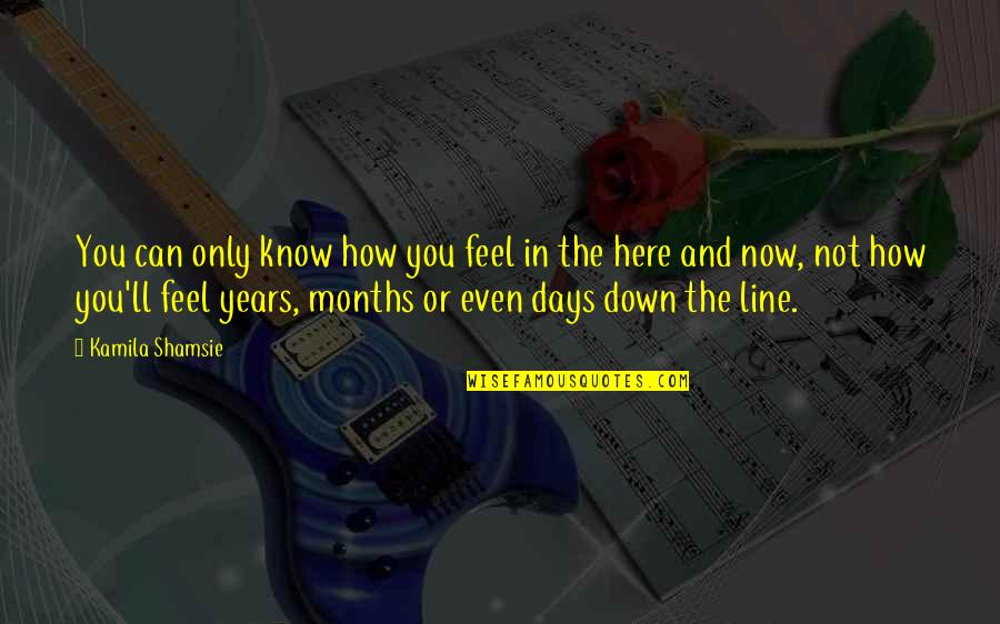 Kamila Shamsie Quotes By Kamila Shamsie: You can only know how you feel in