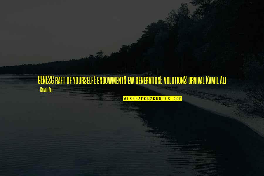 Kamiltheauthor Quotes By Kamil Ali: GENESG raft of yourselfE endowmentN ew generationE volutionS
