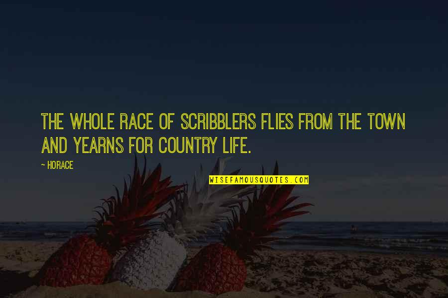 Kamlakar Satpute Quotes By Horace: The whole race of scribblers flies from the