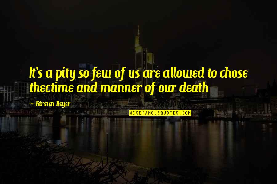Kamler Kenneth Quotes By Kirsten Beyer: It's a pity so few of us are