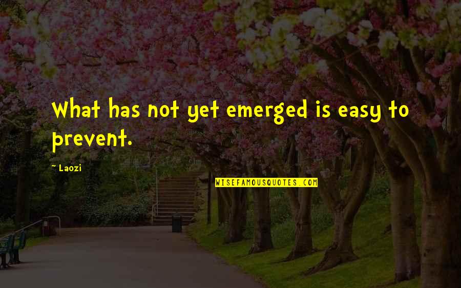 Kamlesh Pandey Quotes By Laozi: What has not yet emerged is easy to