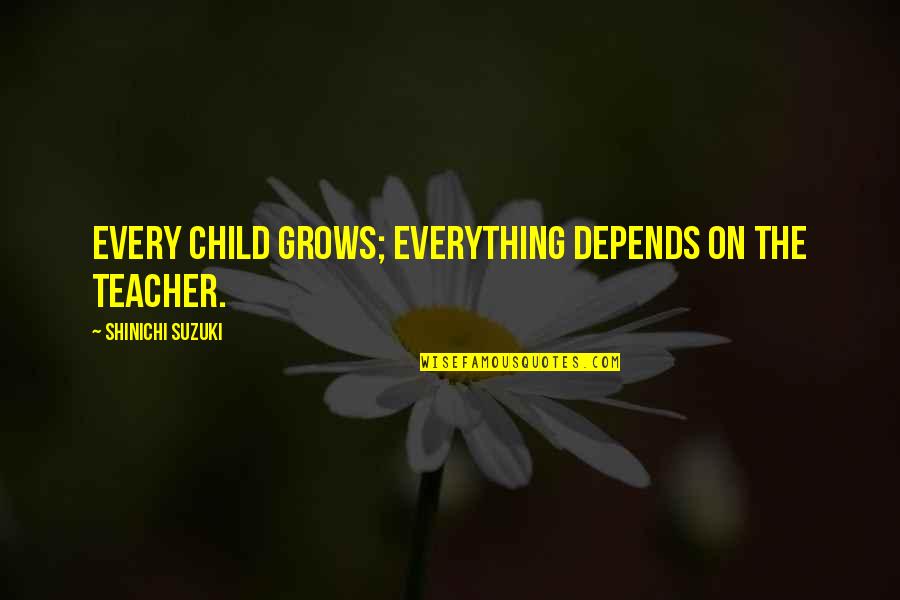 Kamminga Construction Quotes By Shinichi Suzuki: Every child grows; everything depends on the teacher. Kamminga Construction Quotes By Shinichi Suzuki: Every child grows; everything depends on the teacher.