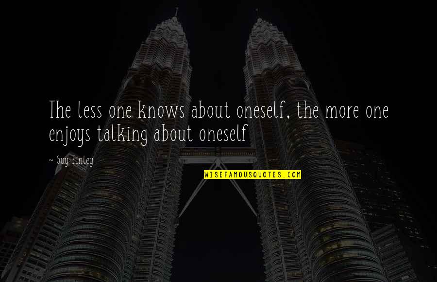 Kamps Propane Quotes By Guy Finley: The less one knows about oneself, the more