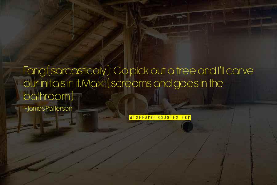 Kandell And Marcus Quotes By James Patterson: Fang (sarcasticaly): Go pick out a tree and Kandell And Marcus Quotes By James Patterson: Fang (sarcasticaly): Go pick out a tree and