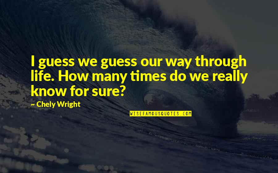 Kandis Fay Quotes By Chely Wright: I guess we guess our way through life.