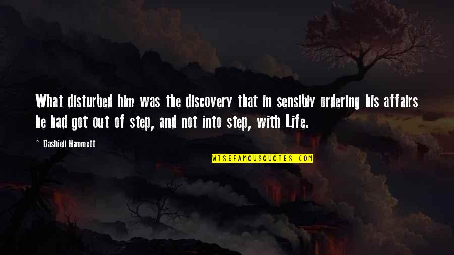 Kanisha Malhotra Quotes By Dashiell Hammett: What disturbed him was the discovery that in
