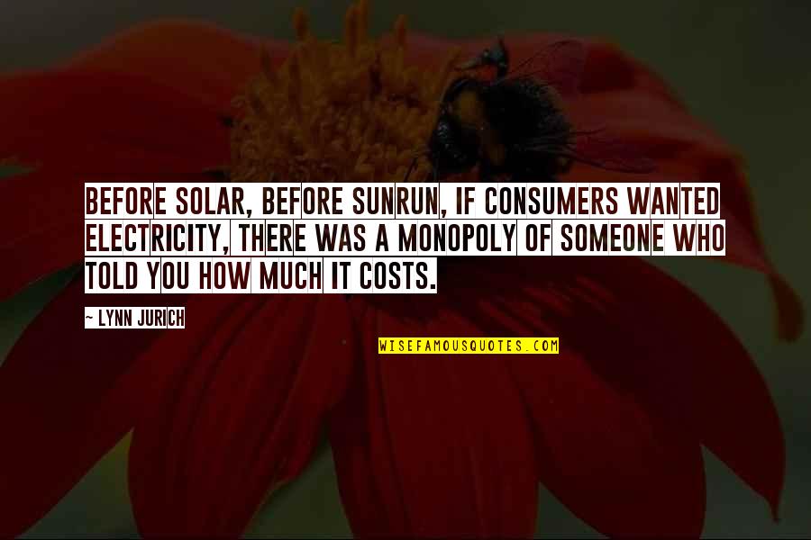 Kannika Malaikul Quotes By Lynn Jurich: Before solar, before Sunrun, if consumers wanted electricity,