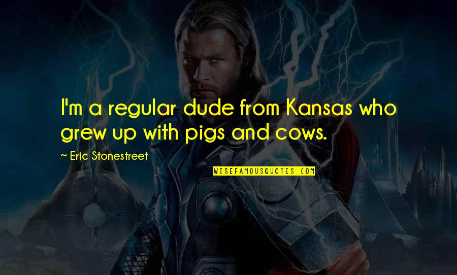 Kansas Quotes By Eric Stonestreet: I'm a regular dude from Kansas who grew