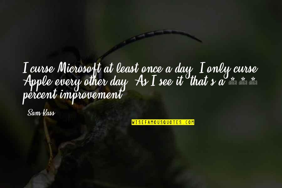 Kanskje I Morgen Quotes By Sam Kass: I curse Microsoft at least once a day.