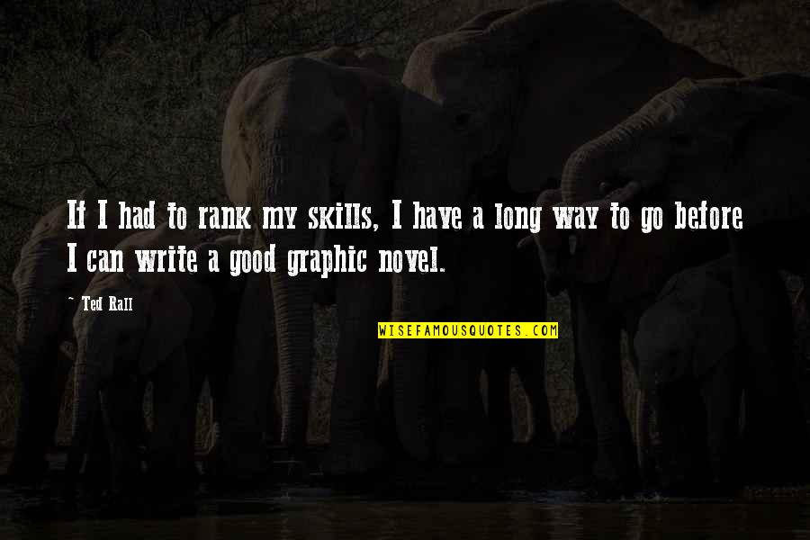 Kanthi Gunturi Quotes By Ted Rall: If I had to rank my skills, I Kanthi Gunturi Quotes By Ted Rall: If I had to rank my skills, I