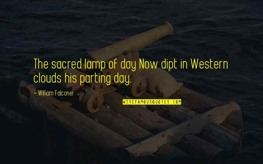Kanuri Navya Quotes By William Falconer: The sacred lamp of day Now dipt in