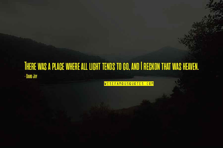 Kapampangan Sweet Quotes By David Joy: There was a place where all light tends