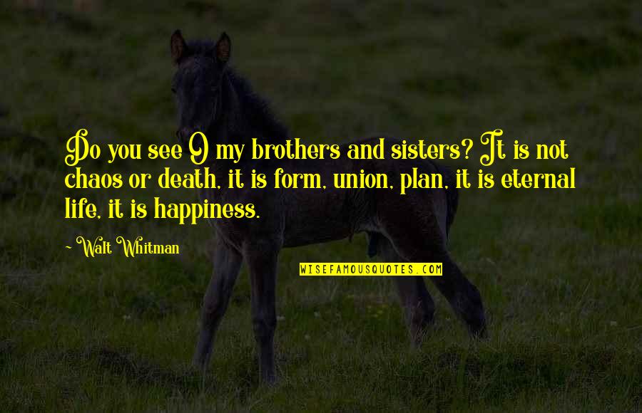 Kapangyarihang Veto Quotes By Walt Whitman: Do you see O my brothers and sisters?