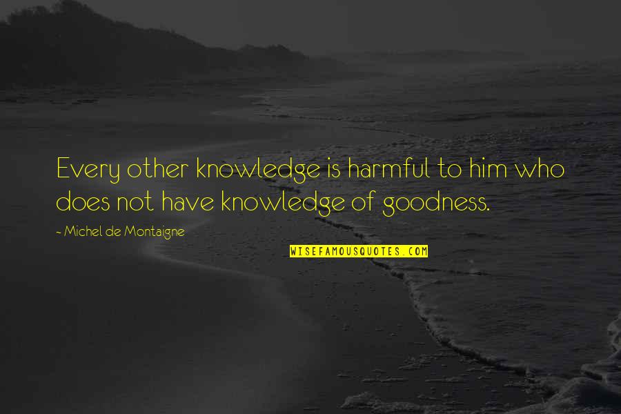 Kapitalisasi Adalah Quotes By Michel De Montaigne: Every other knowledge is harmful to him who