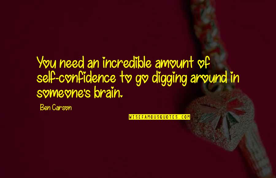 Kapljica Krvi Quotes By Ben Carson: You need an incredible amount of self-confidence to Kapljica Krvi Quotes By Ben Carson: You need an incredible amount of self-confidence to