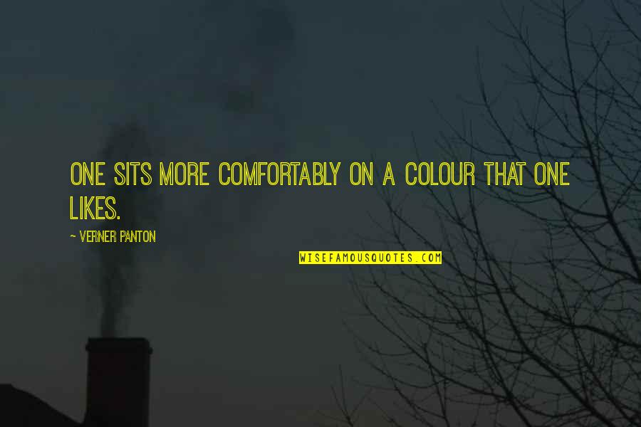 Kapow Quotes By Verner Panton: One sits more comfortably on a colour that Kapow Quotes By Verner Panton: One sits more comfortably on a colour that