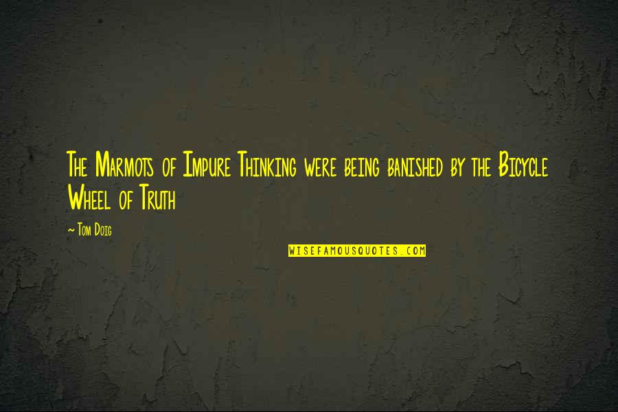 Karaduman Chewing Quotes By Tom Doig: The Marmots of Impure Thinking were being banished