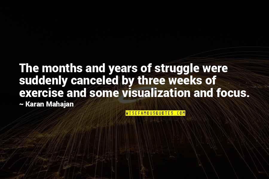 Karan Quotes By Karan Mahajan: The months and years of struggle were suddenly
