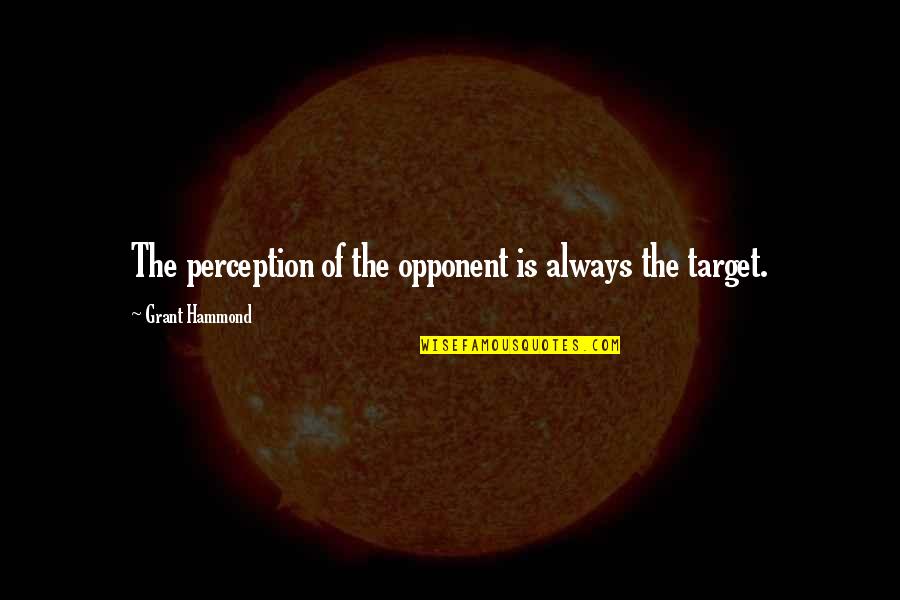 Karel Lewit Quotes By Grant Hammond: The perception of the opponent is always the