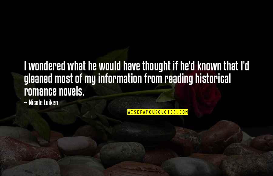 Karelian Isthmus Quotes By Nicole Luiken: I wondered what he would have thought if Karelian Isthmus Quotes By Nicole Luiken: I wondered what he would have thought if