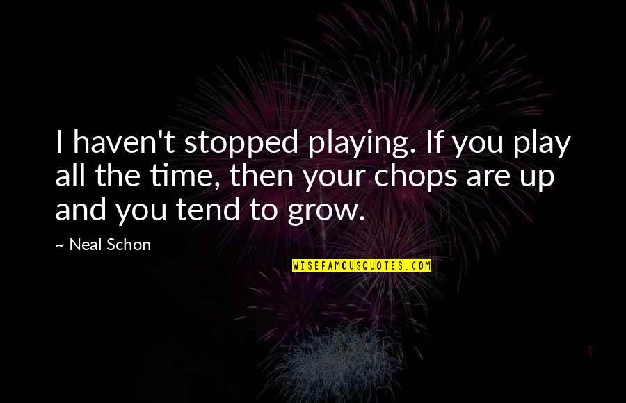 Karina Hollekim Quotes By Neal Schon: I haven't stopped playing. If you play all