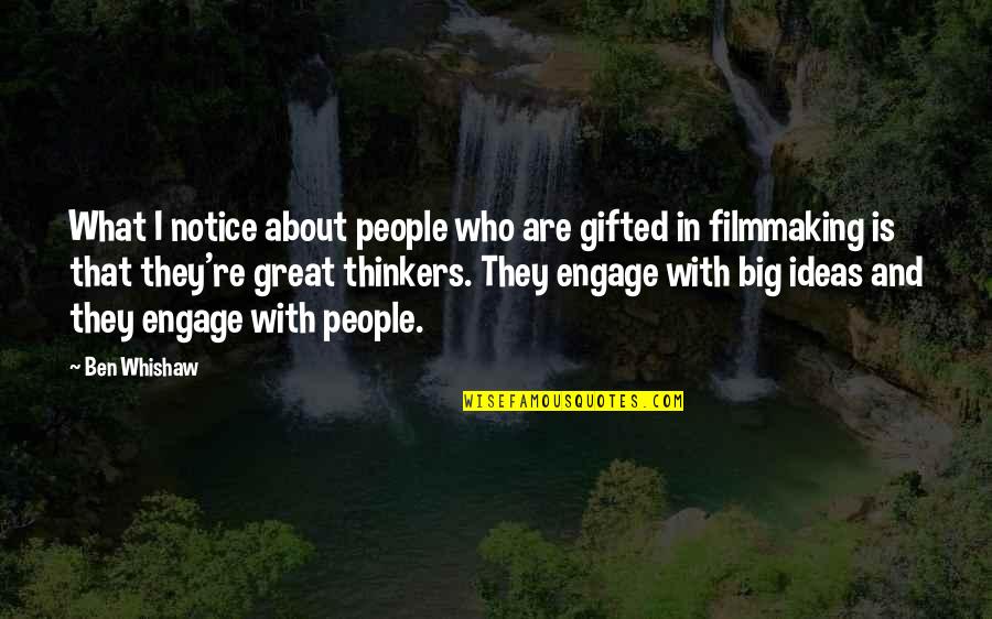 Karkinos Zodio Quotes By Ben Whishaw: What I notice about people who are gifted