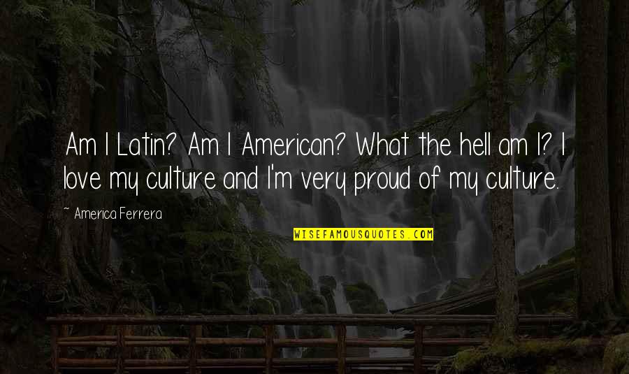 Karl Rapp Quotes By America Ferrera: Am I Latin? Am I American? What the