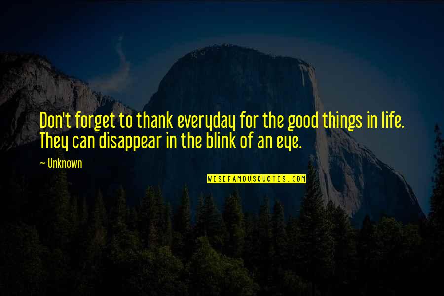 Karnevalsverein Hats Quotes By Unknown: Don't forget to thank everyday for the good