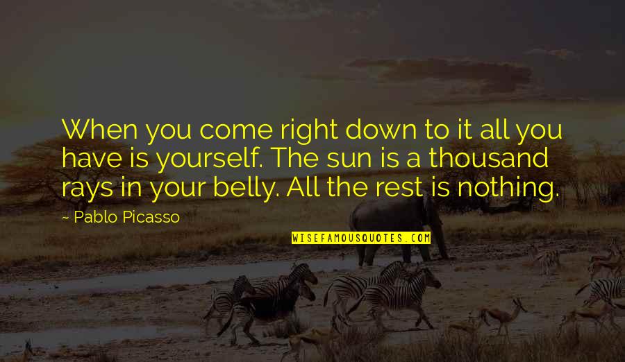 Karolak Quotes By Pablo Picasso: When you come right down to it all Karolak Quotes By Pablo Picasso: When you come right down to it all