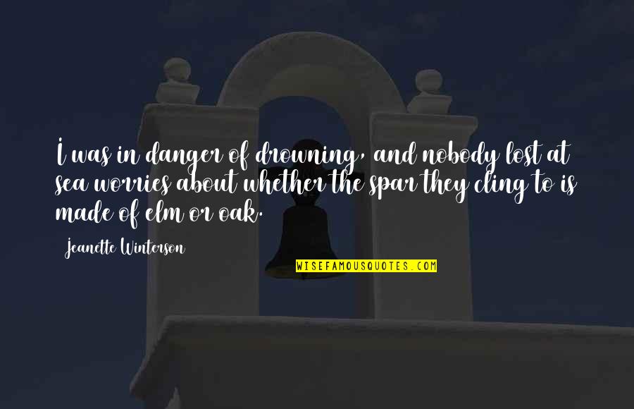 Karpewicz Quotes By Jeanette Winterson: I was in danger of drowning, and nobody Karpewicz Quotes By Jeanette Winterson: I was in danger of drowning, and nobody