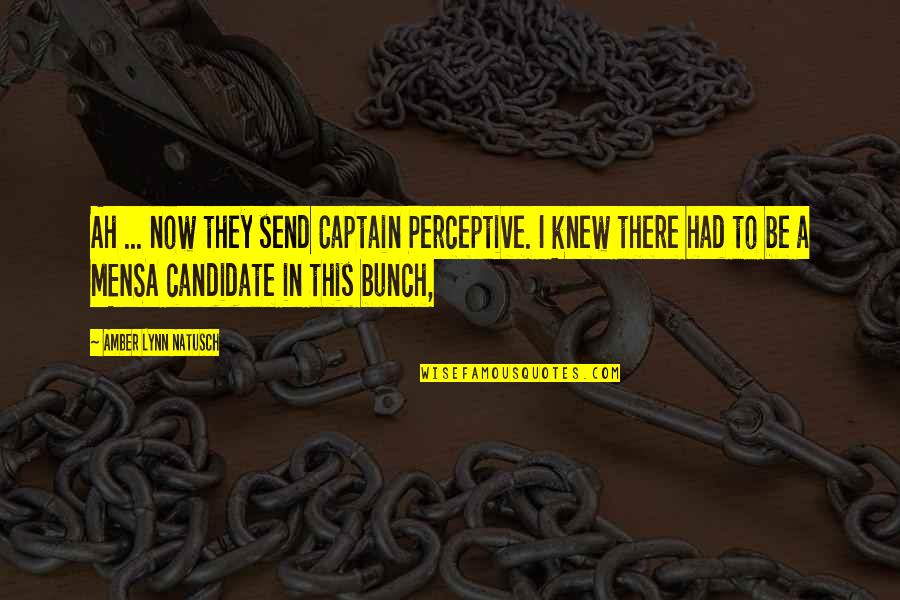 Karsai Gy Rgy Quotes By Amber Lynn Natusch: Ah ... now they send Captain Perceptive. I