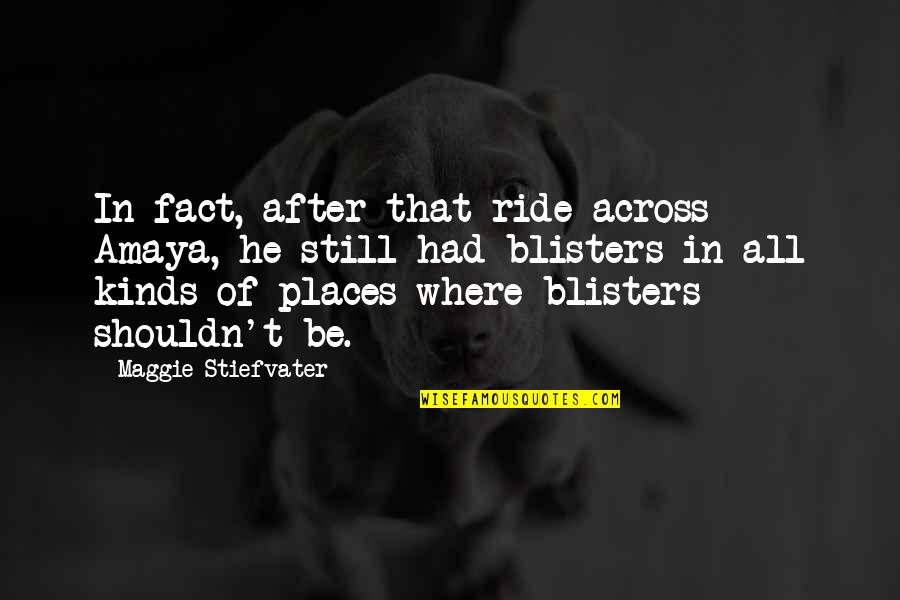 Karsu D Nmez Quotes By Maggie Stiefvater: In fact, after that ride across Amaya, he Karsu D Nmez Quotes By Maggie Stiefvater: In fact, after that ride across Amaya, he