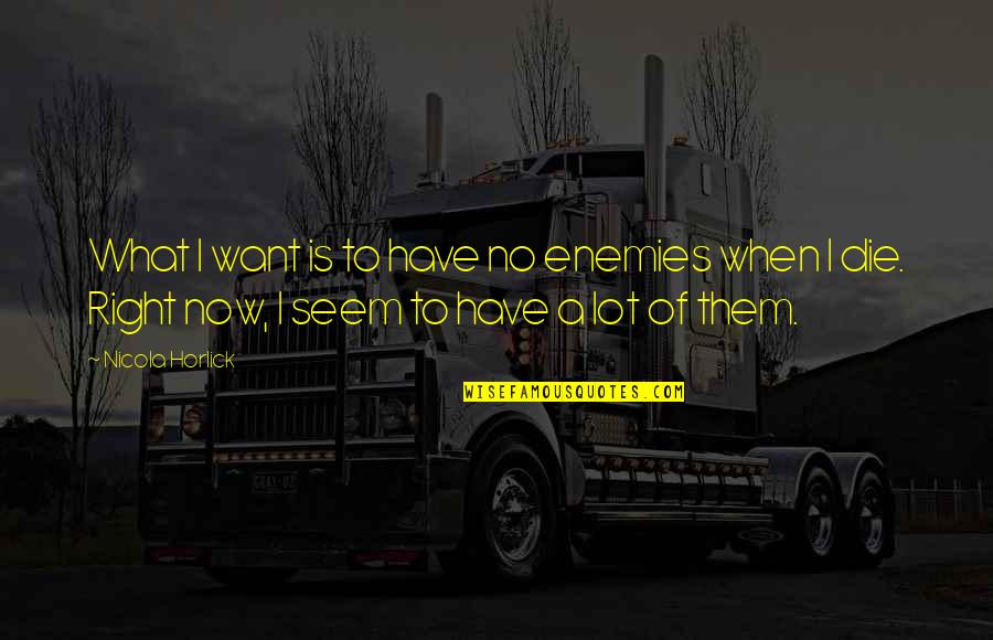 Kartu Keluarga Quotes By Nicola Horlick: What I want is to have no enemies Kartu Keluarga Quotes By Nicola Horlick: What I want is to have no enemies