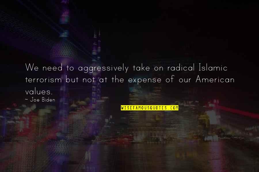 Karwan Hawrami Quotes By Joe Biden: We need to aggressively take on radical Islamic
