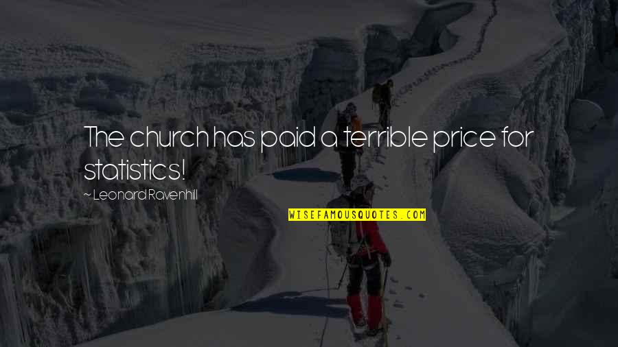 Karzen Quotes By Leonard Ravenhill: The church has paid a terrible price for Karzen Quotes By Leonard Ravenhill: The church has paid a terrible price for