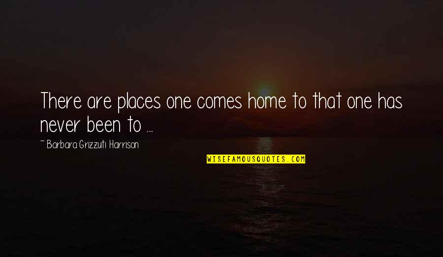 Kaskazini Unguja Quotes By Barbara Grizzuti Harrison: There are places one comes home to that Kaskazini Unguja Quotes By Barbara Grizzuti Harrison: There are places one comes home to that