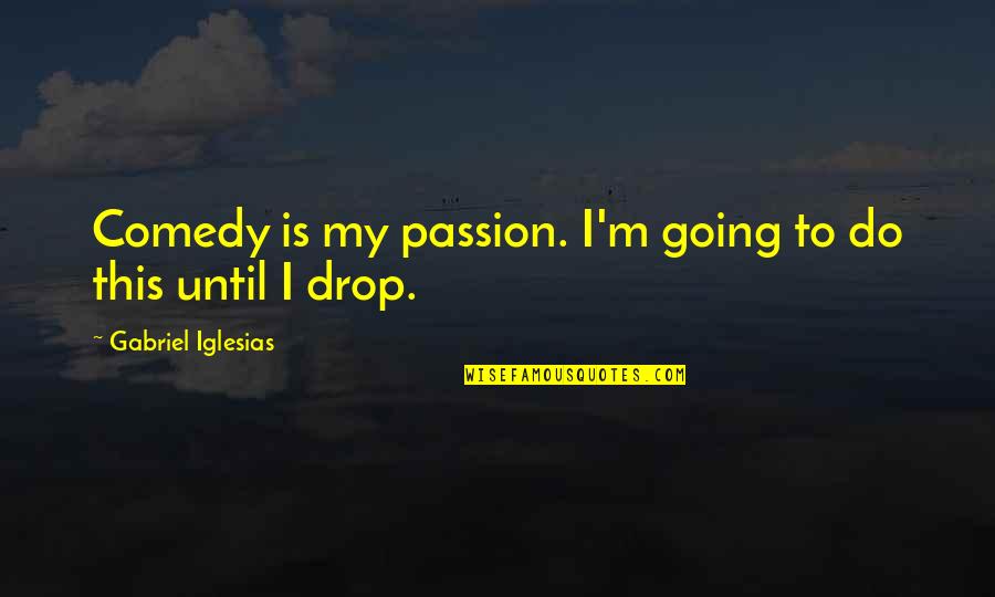 Kasper Rorsted Quotes By Gabriel Iglesias: Comedy is my passion. I'm going to do