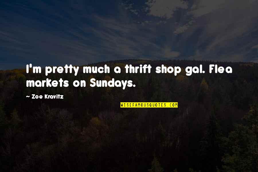 Kasra Persian Quotes By Zoe Kravitz: I'm pretty much a thrift shop gal. Flea
